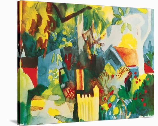 Landscape-Auguste Macke-Stretched Canvas