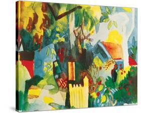 Landscape-Auguste Macke-Stretched Canvas
