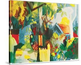 Landscape-Auguste Macke-Stretched Canvas