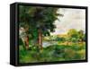 Landscape-Paul C?zanne-Framed Stretched Canvas