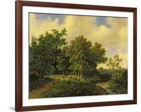 Landscape-Barend Cornelis Koekkoek-Framed Giclee Print