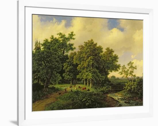 Landscape-Barend Cornelis Koekkoek-Framed Giclee Print