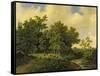 Landscape-Barend Cornelis Koekkoek-Framed Stretched Canvas