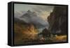 Landscape-Albert Bierstadt-Framed Stretched Canvas