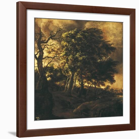 Landscape-Jacob van Ruisdael-Framed Art Print