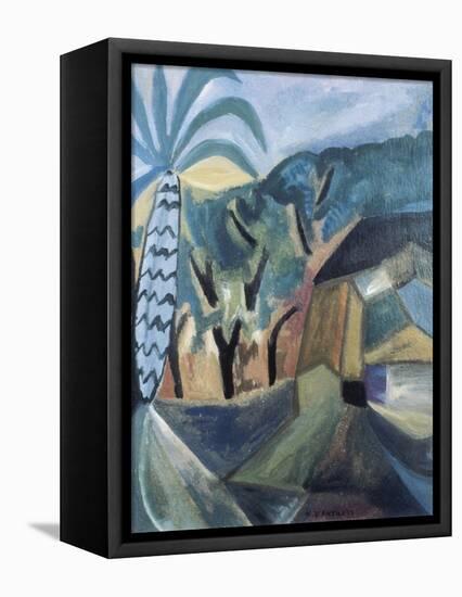 Landscape-Maria Blanchard-Framed Stretched Canvas