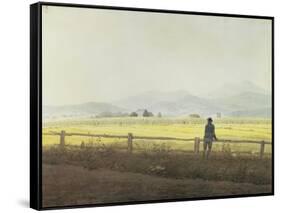 Landscape-Caspar David Friedrich-Framed Stretched Canvas