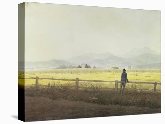 Landscape-Caspar David Friedrich-Stretched Canvas