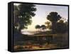 Landscape-Claude Lorraine-Framed Stretched Canvas