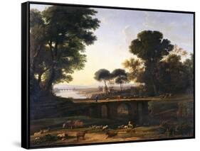 Landscape-Claude Lorraine-Framed Stretched Canvas