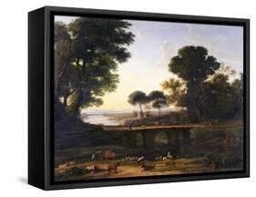 Landscape-Claude Lorraine-Framed Stretched Canvas