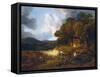 Landscape-Thomas Gainsborough-Framed Stretched Canvas