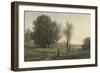 Landscape-Jean-Baptiste-Camille Corot-Framed Art Print