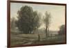 Landscape-Jean-Baptiste-Camille Corot-Framed Art Print