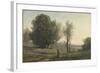 Landscape-Jean-Baptiste-Camille Corot-Framed Art Print