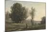 Landscape-Jean-Baptiste-Camille Corot-Mounted Art Print