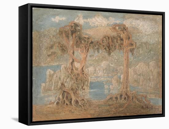 Landscape-Lars Hertervig-Framed Stretched Canvas