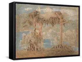 Landscape-Lars Hertervig-Framed Stretched Canvas