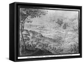 Landscape-Pieter Bruegel the Elder-Framed Stretched Canvas
