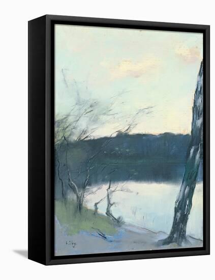 Landscape-Lesser Ury-Framed Stretched Canvas