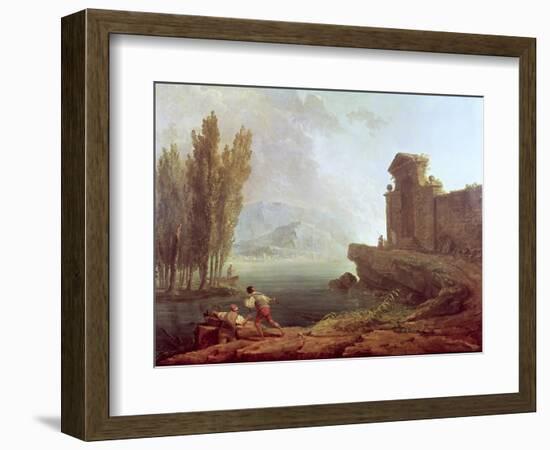 Landscape-Hubert Robert-Framed Giclee Print