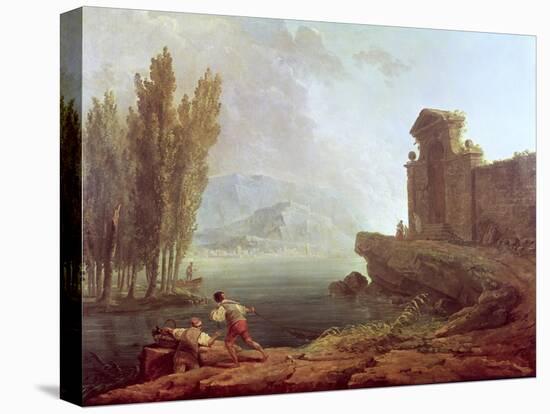 Landscape-Hubert Robert-Stretched Canvas