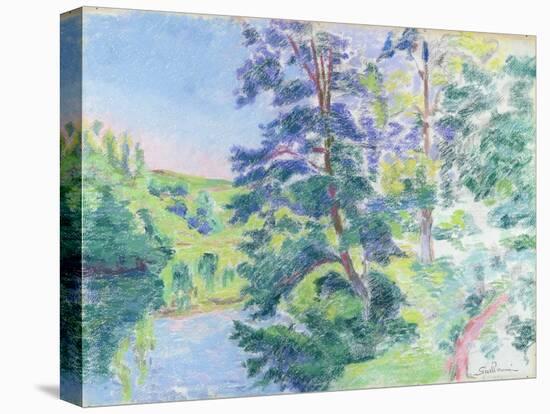 Landscape-Jean Baptiste Armand Guillaumin-Stretched Canvas