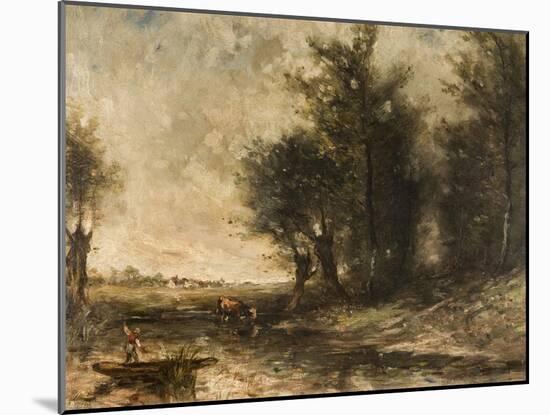 Landscape-Jean-Baptiste-Camille Corot-Mounted Giclee Print