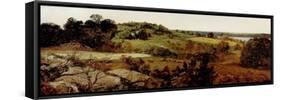 Landscape-John Frederick Kensett-Framed Stretched Canvas