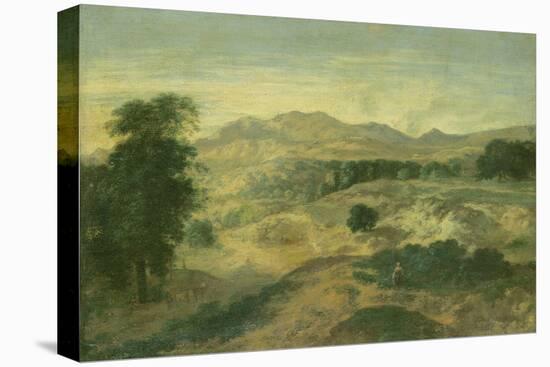 Landscape-Jean Francois I Millet-Stretched Canvas