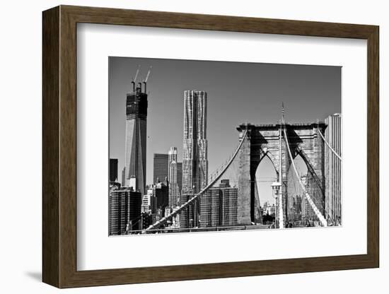 Landscapes - Brooklyn Bridge - New York - United States-Philippe Hugonnard-Framed Photographic Print