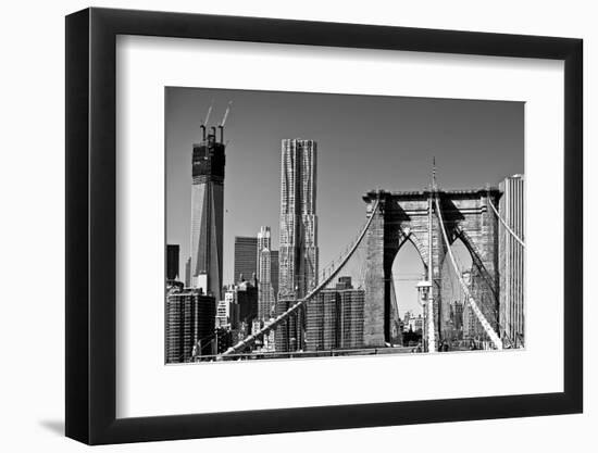 Landscapes - Brooklyn Bridge - New York - United States-Philippe Hugonnard-Framed Photographic Print