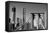 Landscapes - Brooklyn Bridge - New York - United States-Philippe Hugonnard-Framed Stretched Canvas