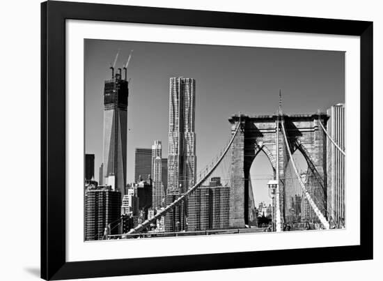 Landscapes - Brooklyn Bridge - New York - United States-Philippe Hugonnard-Framed Photographic Print