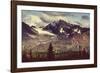 Landscapes on Denali Highway.Alaska. Instagram Filter.-Galyna Andrushko-Framed Photographic Print