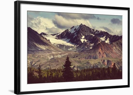 Landscapes on Denali Highway.Alaska. Instagram Filter.-Galyna Andrushko-Framed Photographic Print