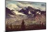 Landscapes on Denali Highway.Alaska. Instagram Filter.-Galyna Andrushko-Mounted Photographic Print