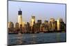 Landscapes - Sunset - Skylines - Mannattan - New York City - United States-Philippe Hugonnard-Mounted Photographic Print