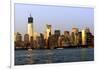 Landscapes - Sunset - Skylines - Mannattan - New York City - United States-Philippe Hugonnard-Framed Photographic Print