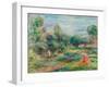 Landschaft bei Cagnes. 1907-1908-Pierre-Auguste Renoir-Framed Giclee Print