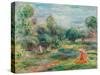 Landschaft bei Cagnes. 1907-1908-Pierre-Auguste Renoir-Stretched Canvas