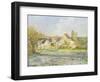 Landschaft bei Pontoise-Camille Pissarro-Framed Giclee Print