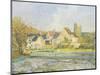 Landschaft bei Pontoise-Camille Pissarro-Mounted Giclee Print