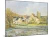 Landschaft bei Pontoise-Camille Pissarro-Mounted Giclee Print