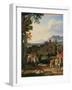 Landschaft mit dem hl.Martin. 1815-Joseph Anton Koch-Framed Giclee Print