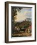 Landschaft mit dem hl.Martin. 1815-Joseph Anton Koch-Framed Giclee Print