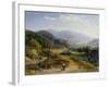 Landschaft mit Schmiede. 1855 - 56-Johann Wilhelm Schirmer-Framed Giclee Print