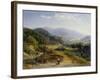 Landschaft mit Schmiede. 1855 - 56-Johann Wilhelm Schirmer-Framed Giclee Print