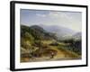 Landschaft mit Schmiede. 1855 - 56-Johann Wilhelm Schirmer-Framed Giclee Print