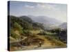 Landschaft mit Schmiede. 1855 - 56-Johann Wilhelm Schirmer-Stretched Canvas